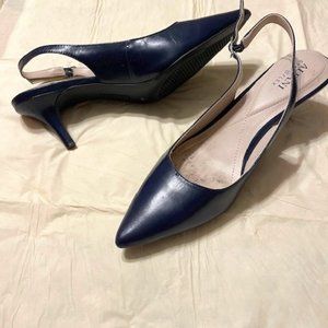 Alfani Navy Blue Kitten Heels